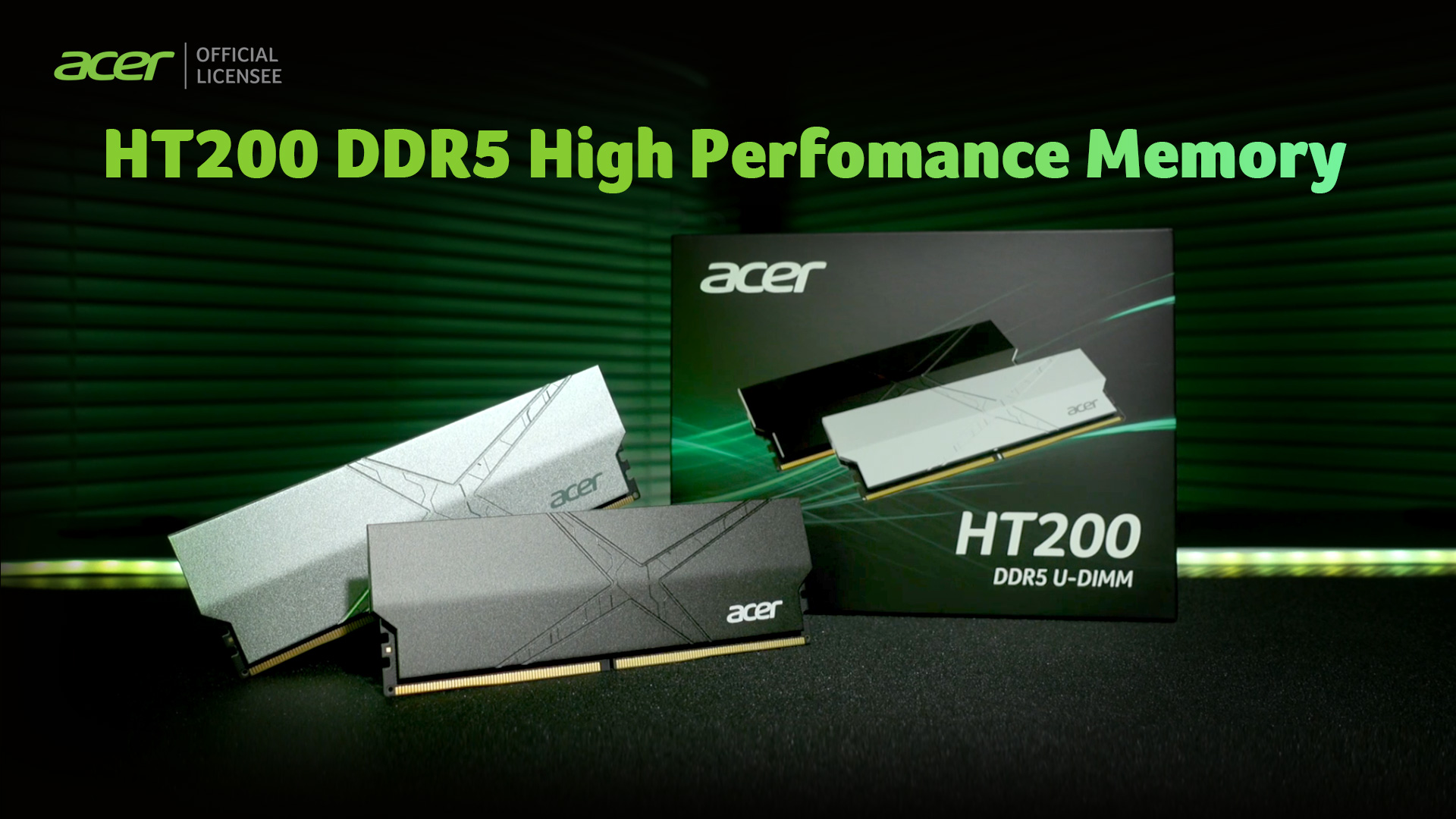 DDR5 64GB 6000MHz　Acer Acer HT200 DDR5 RAM 64GB (32GBx2) 6000MHz CL30 PC5-48000, Intel